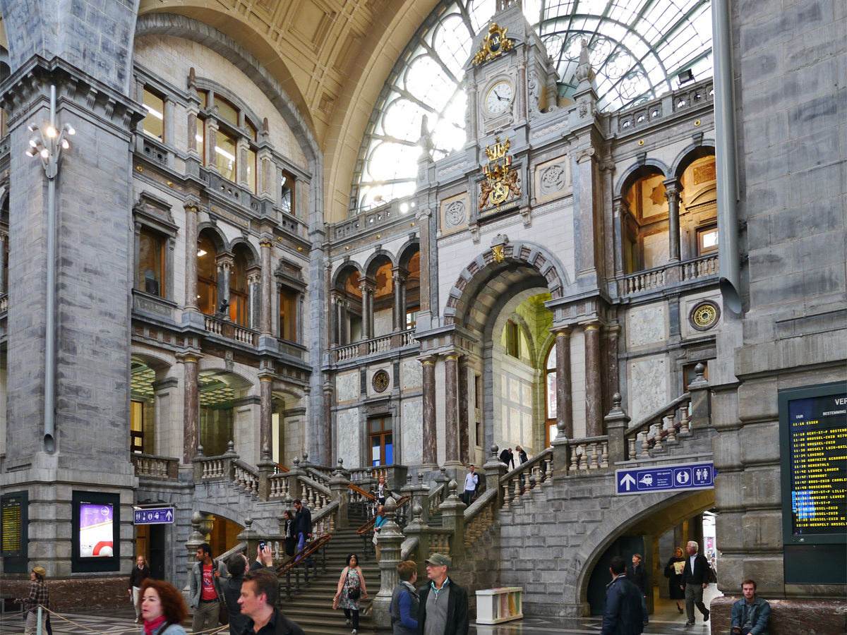 Antwerp railway station.