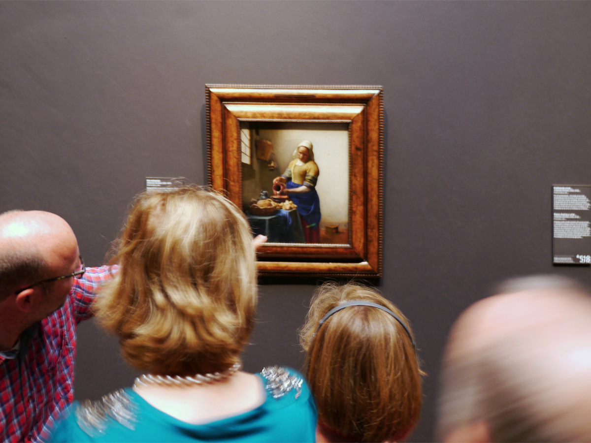 The Milkmaid, Johannes Vermeer, Rijksmusuem, Amsterdam.